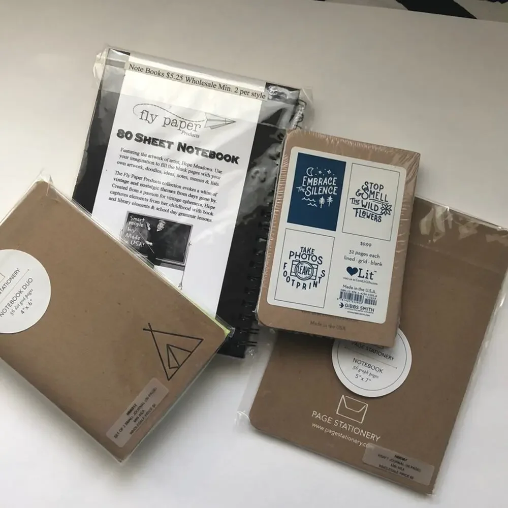 NWT Set of 5 Blank Notebooks